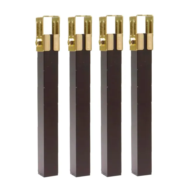 Amig set 4 gambe letto acciaio nere 270 mm
