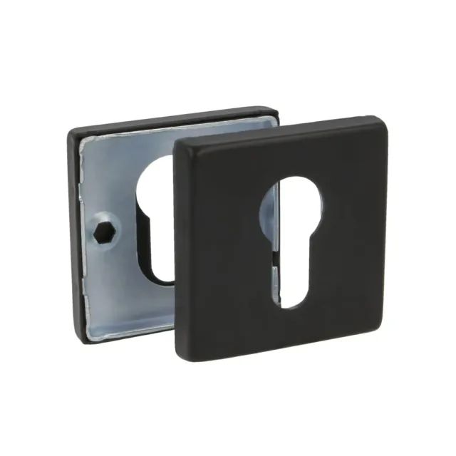 Amig 5RX copri serratura quadro nero 54 mm