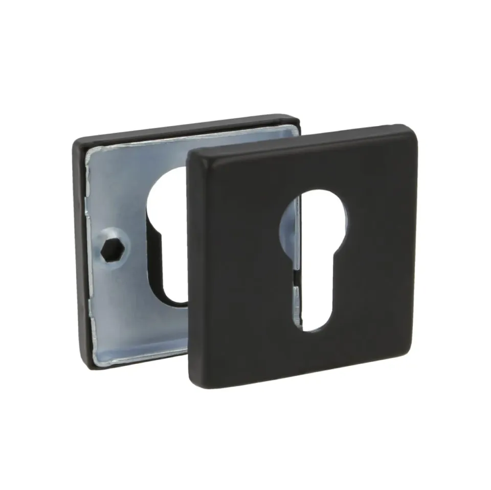 Amig 5RX copri serratura quadro nero 54 mm