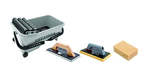 Bellota 58003-KIT secchio piastrellista con ruote e spugne
