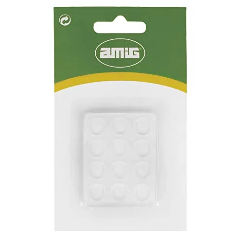 Amig 611 Gommini Paracolpi Adesivi Ø 12x3 mm 24 Pezzi