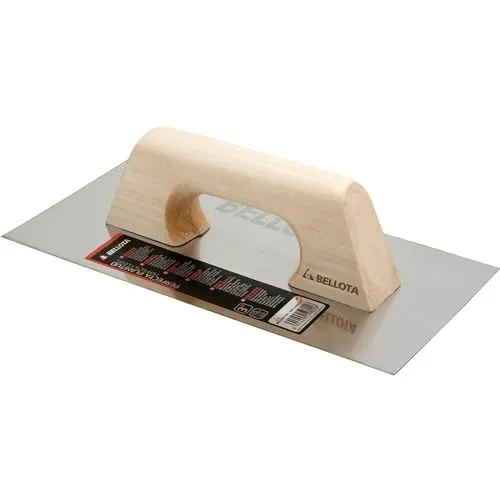 Bellota frattazzo liscio 300x180 mm manico legno acciaio