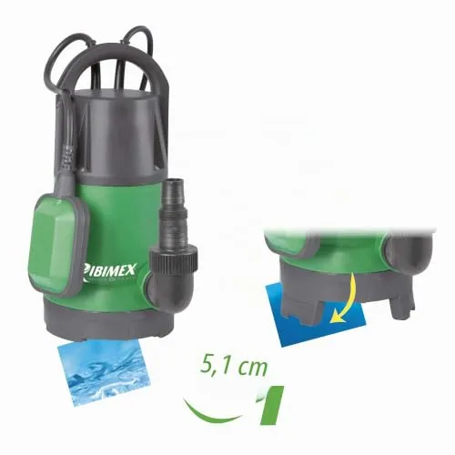 Ribimex PRPVC755CC pompa sommersa 750W acque chiare e scure