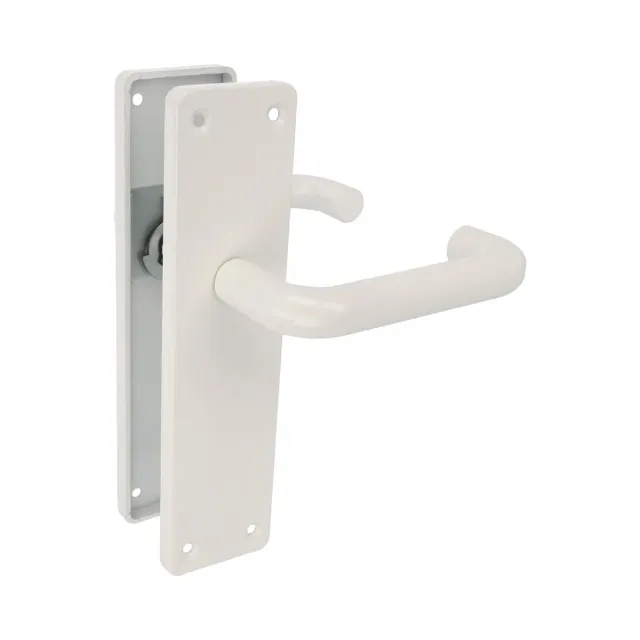 Amig maniglia con placca bianca 222x55 mm alluminio