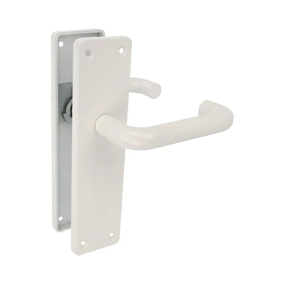 Amig maniglia con placca bianca 222x55 mm alluminio