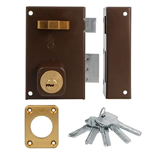 Amig 75 serratura sovrapposizione destra marrone 72x112 mm