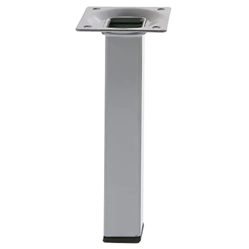 Amig Mod. 3 Gamba Tavolo 25x25x500 mm Acciaio Argentato