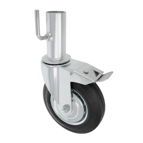 Amig ruota ponteggio maschio freno gomma Ø200 mm 200 kg