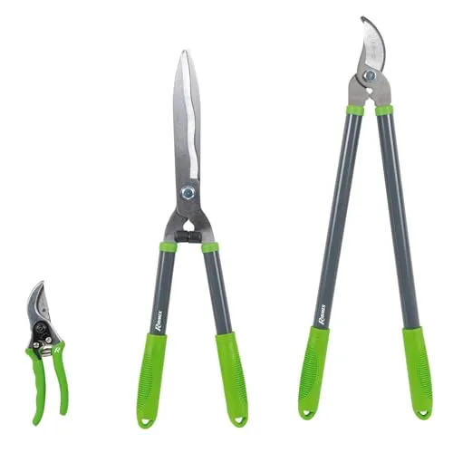 Ribimex PRSMCHBX3 set 3 attrezzi taglio impugnatura PVC