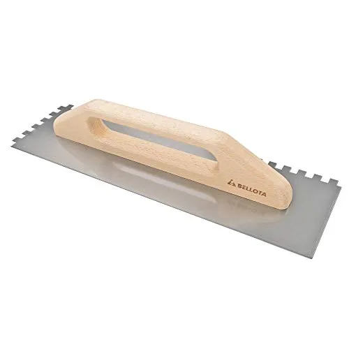 Bellota 587510 Spatola Dentata Acciaio Manico Legno