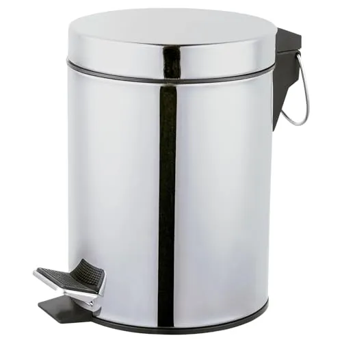 Amig Linea pattumiera bagno a pedale 3 L inox lucido rotonda