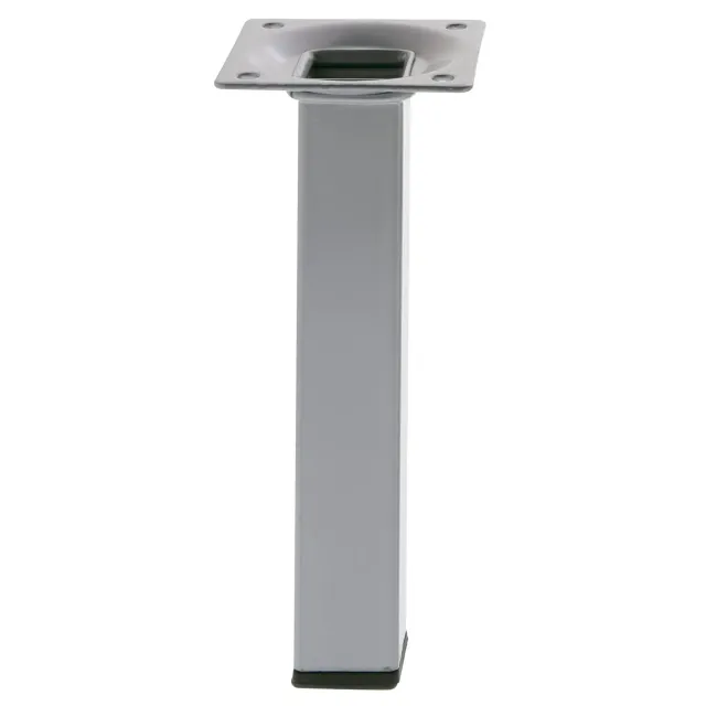 Amig Mod. 3 Gamba Tavolo 25x25x500 mm Acciaio Argentato