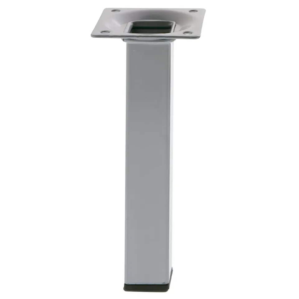 Amig Mod. 3 Gamba Tavolo 25x25x500 mm Acciaio Argentato