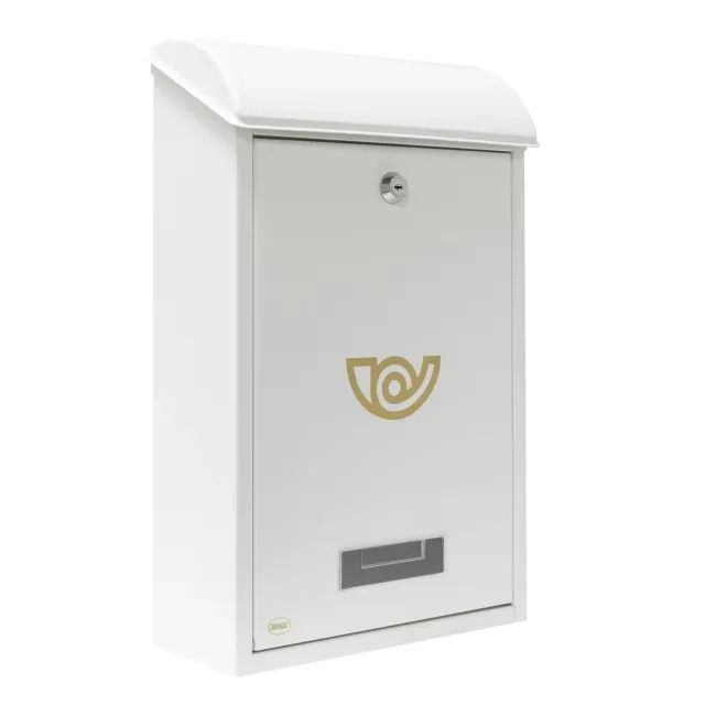 Amig cassetta lettere da esterno bianca 40x25x10 cm acciaio