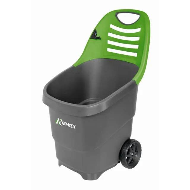 Ribimex carrello multiuso da giardino 65 litri in polipropilene