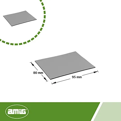Amig Mod. 79 pattino adesivo quadrato 80x95 mm teflon