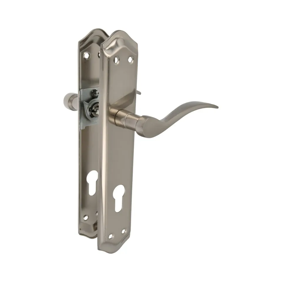 Amig Maniglia Placca Ottone Argento 85 mm 256x48 mm