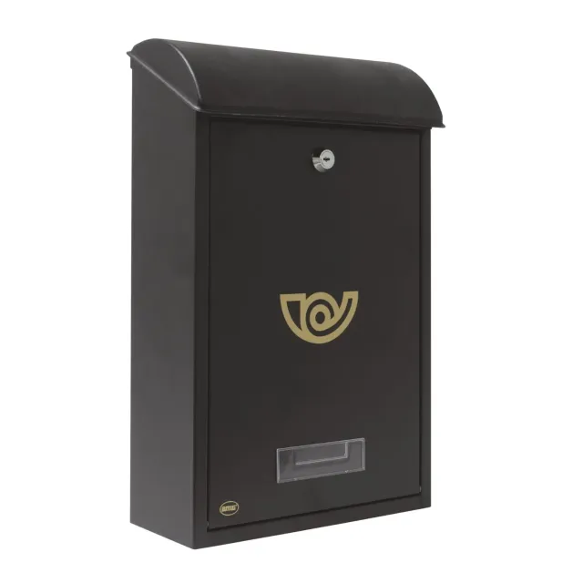 Amig cassetta lettere acciaio nero 40x25x10 cm