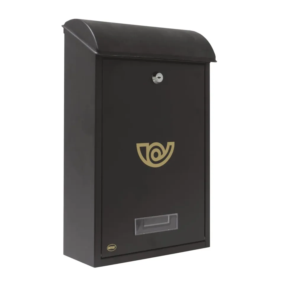 Amig cassetta lettere acciaio nero 40x25x10 cm