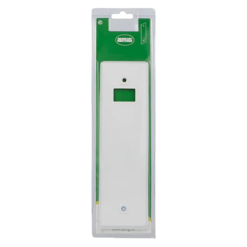 Amig copriforo tapparella alluminio bianco 22,2x6,5 cm