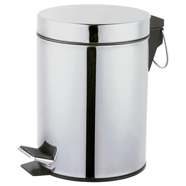 Amig Linea pattumiera bagno a pedale 3 L inox lucido rotonda