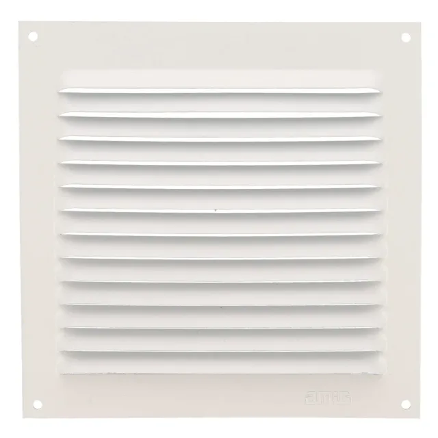 Amig Griglia Ventilazione Quadrata 150x150 mm Bianca Alluminio