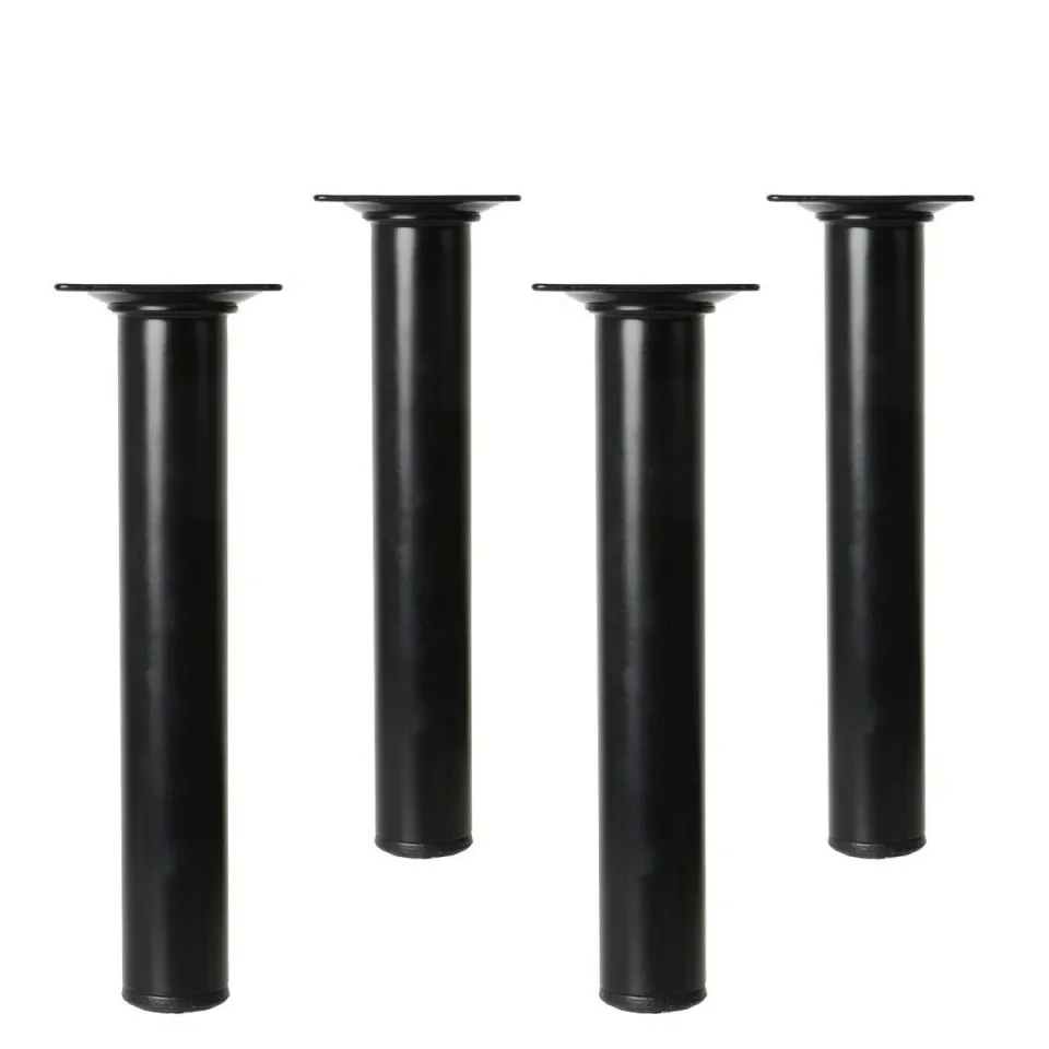 Amig piedini mobili acciaio neri 30x100 mm 4 pz