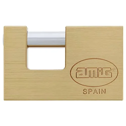 Amig lucchetto rettangolare barra ottone 90 mm antifurto