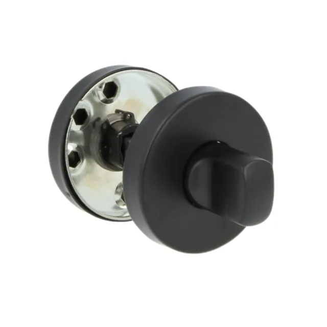 Amig 9RX Nottolino Maniglia Rosetta Tonda Nero Ø53 mm