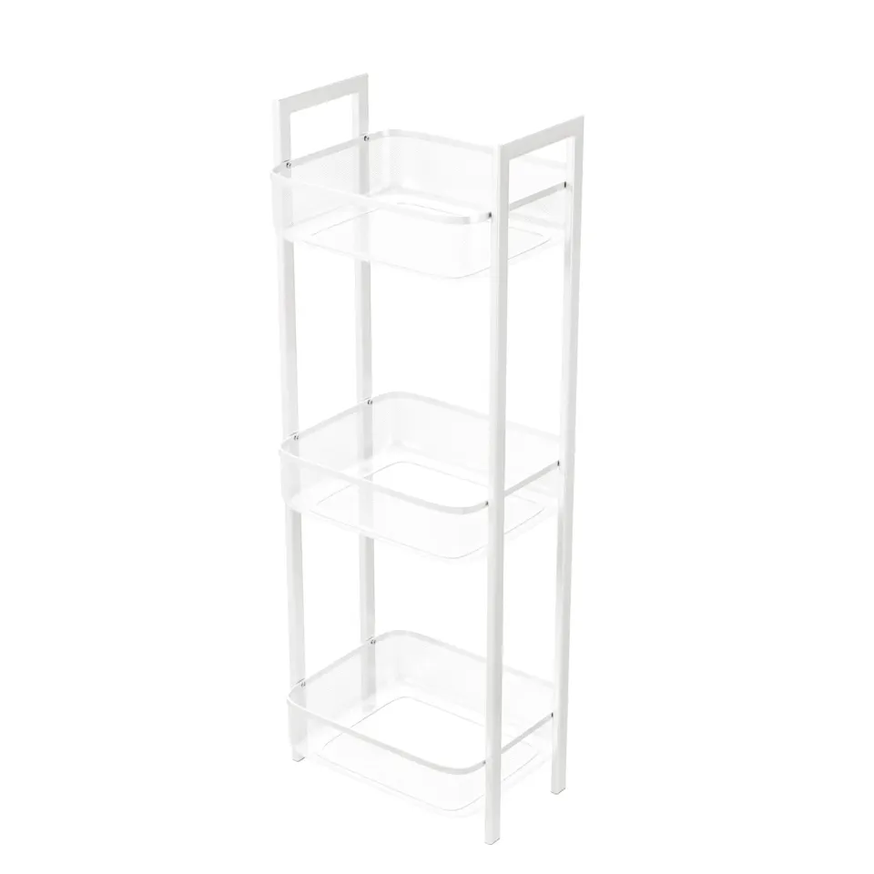 Amig Mobile Organizzatore 3 Cesti 33x25x85 cm Bianco