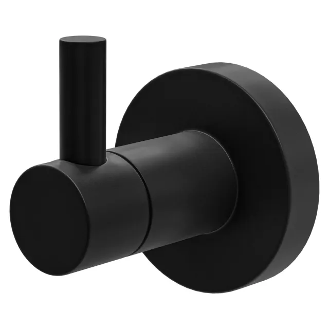 Amig Gorliz-5 Gancio Portasciugamani Nero Opaco