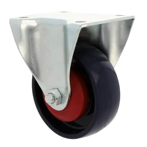 Amig Set 4 Ruote Fisse Ø 100 blu piastra 250 kg