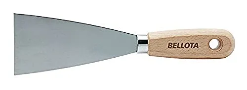 Bellota spatola 50 mm acciaio manico legno stuccatura