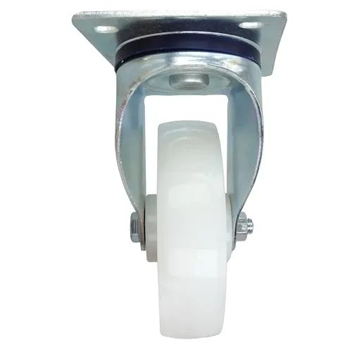 Amig Ruote Ø125 mm Set 4 Piastra Nylon Bianco