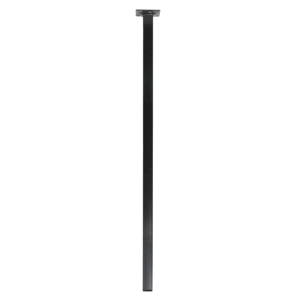 Amig Pata 3 21739 gamba per tavolo nera 25x25x600 mm