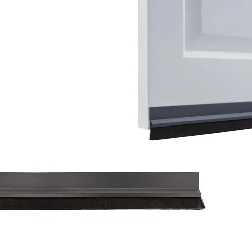 Amig paraspifferi porta adesivo 1 m nero a spazzola PVC