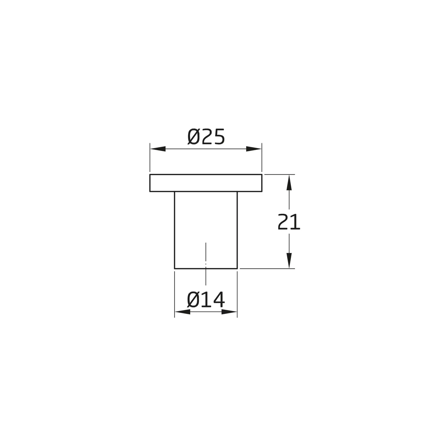 Amig 800 pomello mobili Ø25 mm nichel spazzolato 2 pz zamak