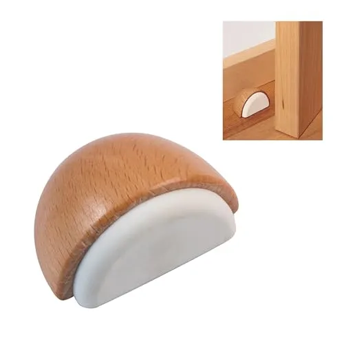 Amig fermaporta pavimento legno rovere beige Ø45 mm gomma