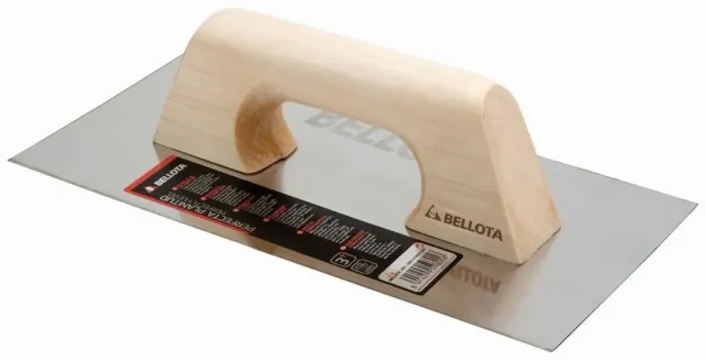 Bellota frattazzo liscio 300x180 mm manico legno acciaio