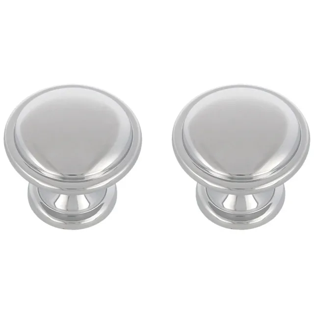 Amig Mod. 804 pomelli mobili D28 mm argento 2 pezzi zamak