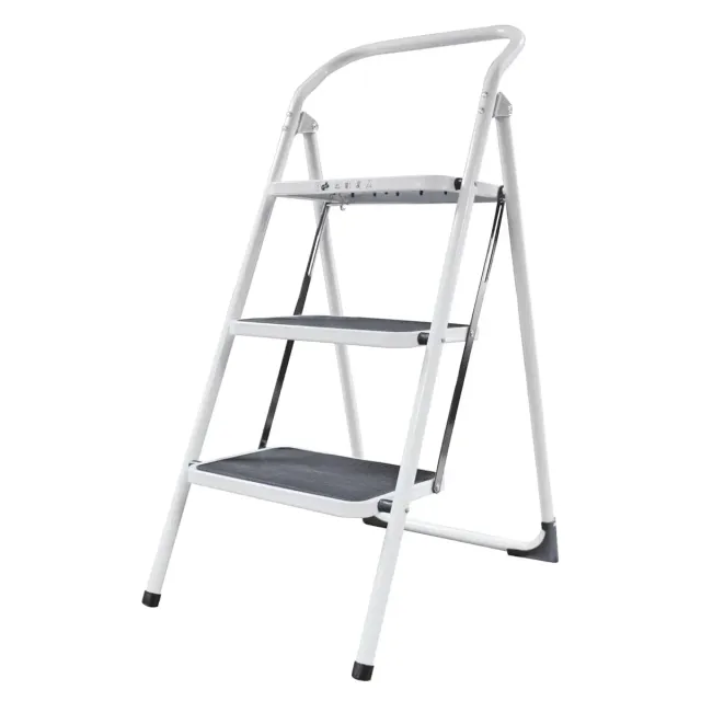 Amig Scala Sgabello 3 Gradini 103 cm 150 kg Bianca