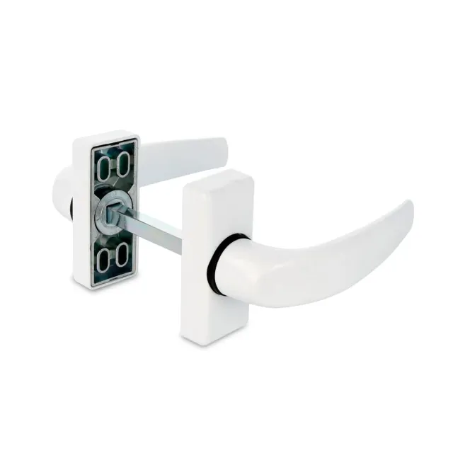 Amig Delta Set Maniglie Rosetta Alluminio Bianche 8 mm
