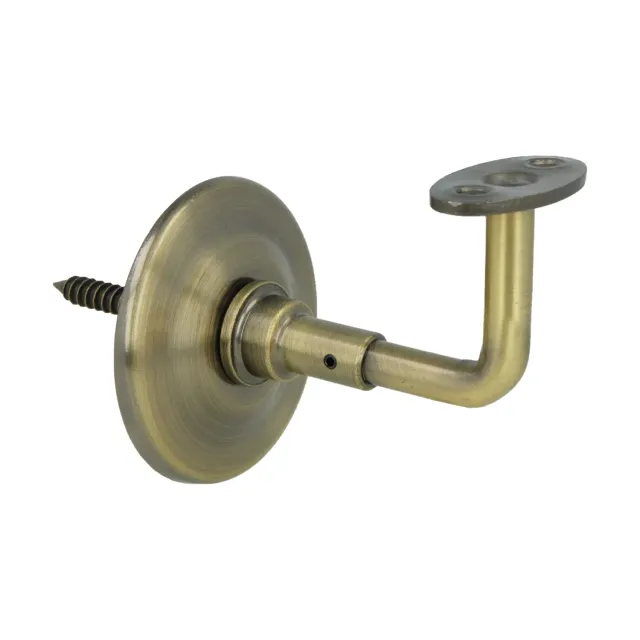 Amig supporto corrimano acciaio cuoio 70 mm antiruggine