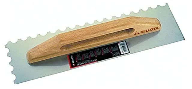 Bellota Pialletto Lungo Dentato Frattazzo Acciaio Raggio