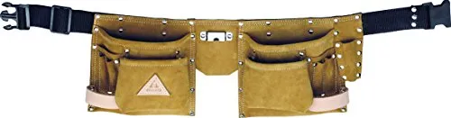 Bellota Cintura Porta Attrezzi in Pelle 4 Tasche Regolabile