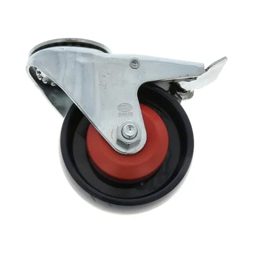 Amig Set 4 Ruote Ø 100 piastra+foro freno blu 250 kg