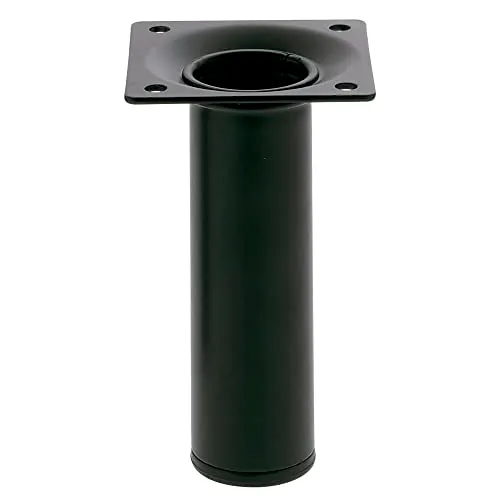 Amig Gamba Rotonda 100x30 Piedino Acciaio Nero Regolabile
