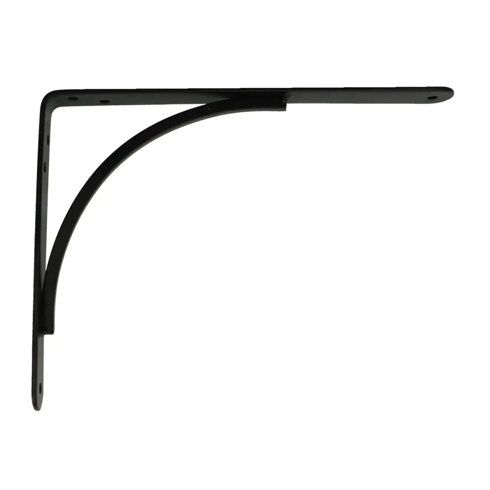 Amig squadretta mensola 150x125 mm nera 105 kg