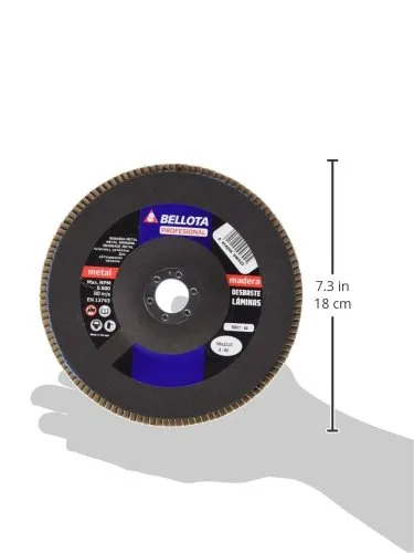 Bellota disco lamellare 180 mm metallo base inclinata