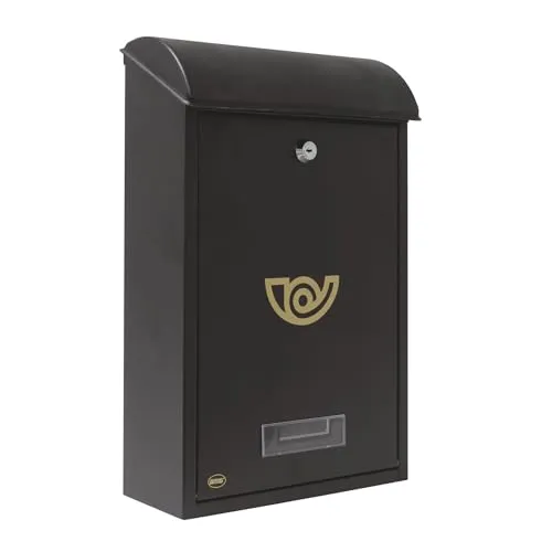 Amig cassetta lettere acciaio nero 40x25x10 cm